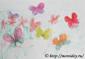 Монотипия для детей, как сделать монотипию, монотипия бабочки, монотипия картинки "Бабочки"