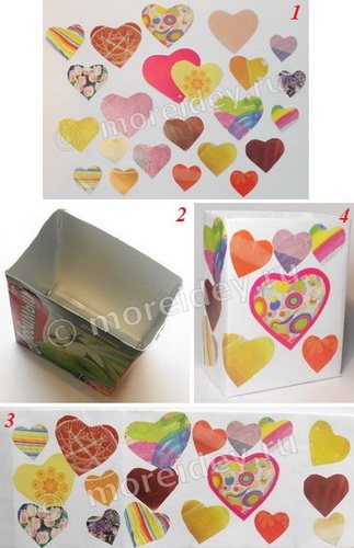 Как сделать подарочный пакетик ко Дню св. Валентина