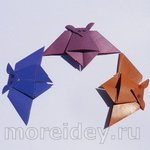 Летучая мышка оригами