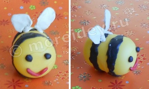 Поделки из киндер-сюрпризов: пчелка