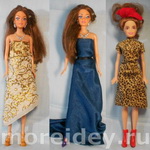 Игра в модельера и показ мод с куклой Барби