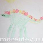 Динозавры - рисунки ладошками