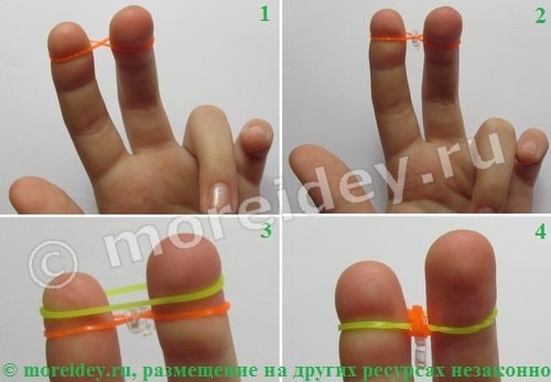 Как плести из резинок браслет на пальцах - полезные советы и инструкция