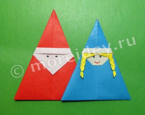 оригами на новый год