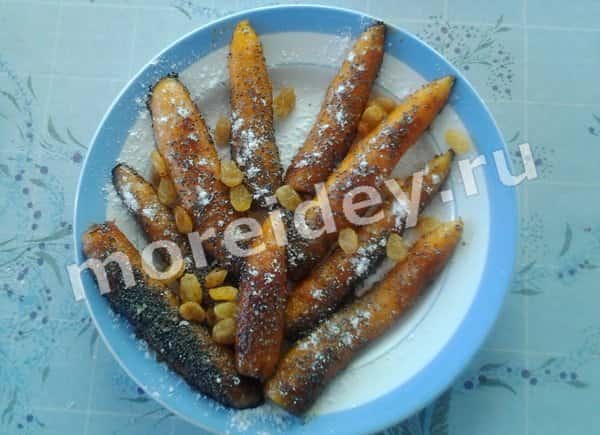 морковь в сахарной глазури